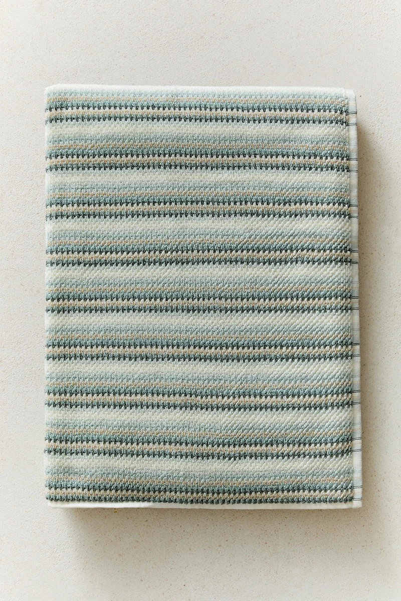 COTTON STRIPED BATH TOWEL