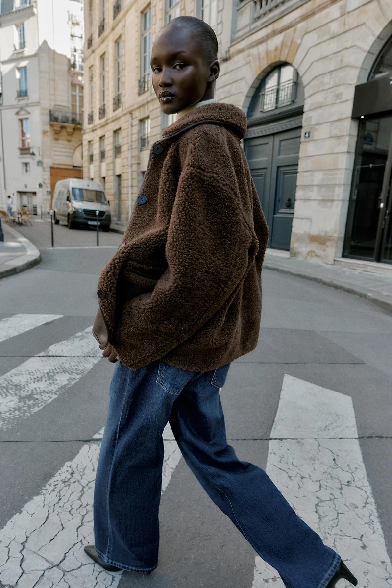 MANTEAU DOUBLE FACE RÉVERSIBLE