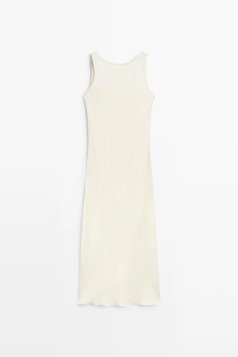 Satin midi dress