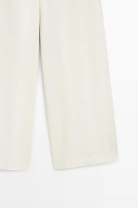 Flowing barrel fit trousers