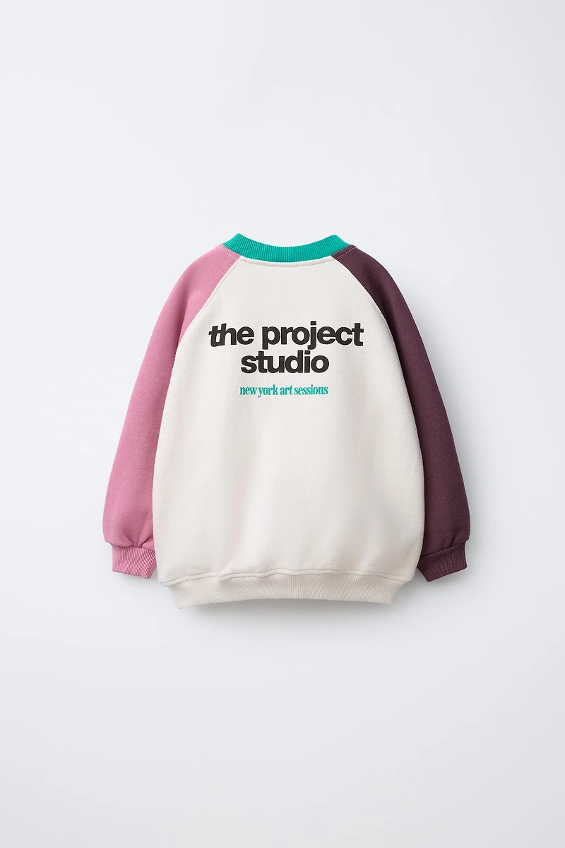 SWEAT COLOR BLOCK ÉTIQUETTE
