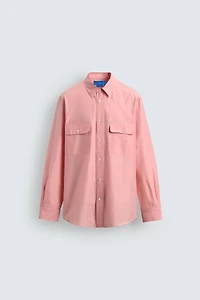 REGULAR FIT FLOWY SHIRT WITH POCKETS AARON LEVINE X ZARA