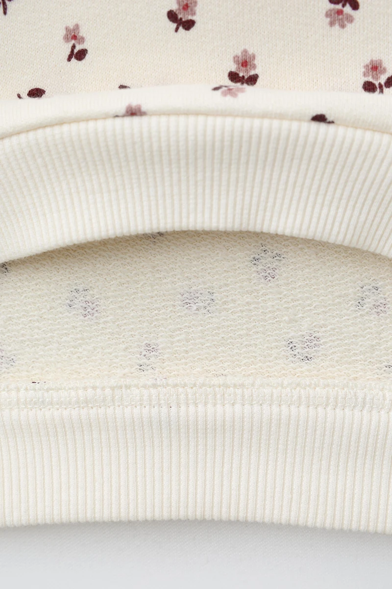 SWEAT À IMPRIMÉ FLEURS