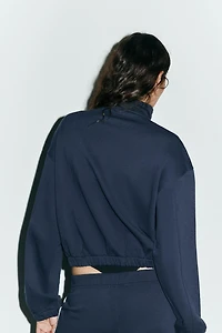 LACE TRIM SWEATSHIRT