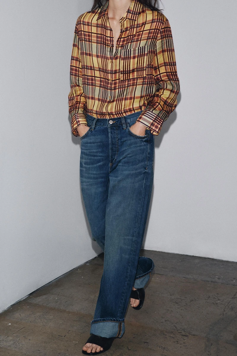 ZW COLLECTION LOW-RISE BAGGY JEANS