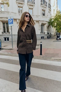 STRIPED BUCKLE SHIRT