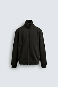 RIBBED ZIP JACKET