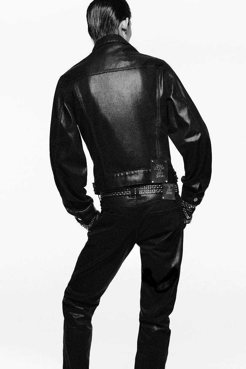 LUDOVIC DE SAINT SERNIN x ZARA WAXED DENIM JACKET