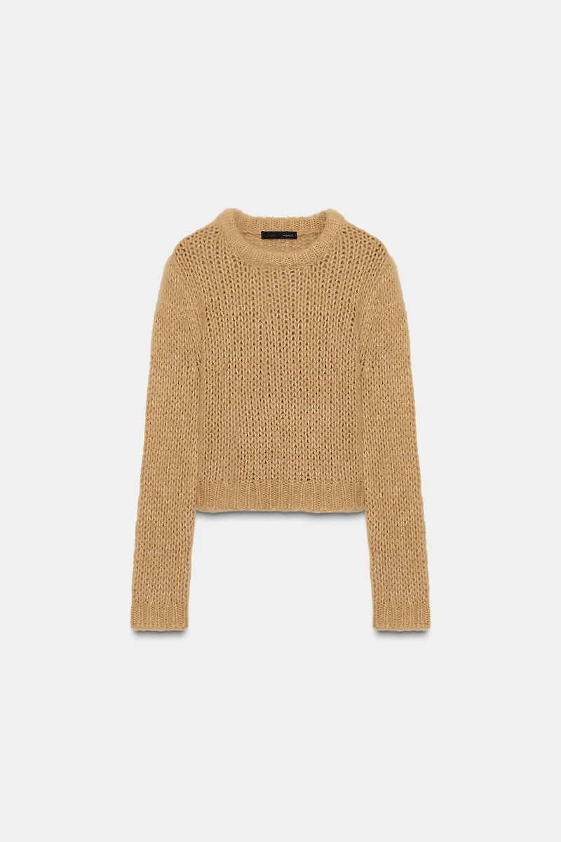 BRUSHED EFFECT KNIT JUMPER