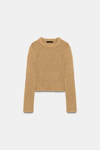 BRUSHED EFFECT KNIT JUMPER