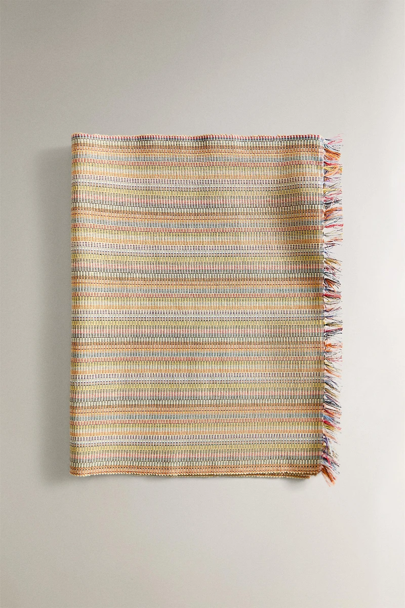 STRIPED COTTON TABLE RUNNER