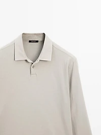 Polo effet usé 100 % coton