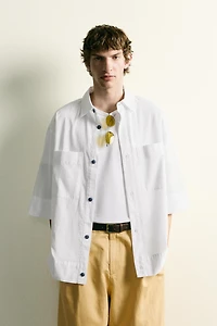 STRIPED BOXY FIT SHIRT