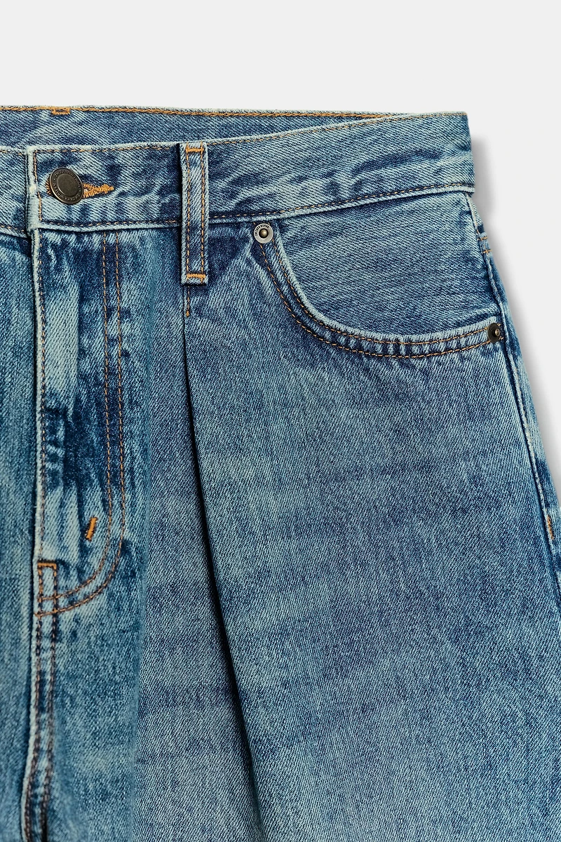 BERMUDA EN JEAN TAILLE MOYENNE ZW COLLECTION