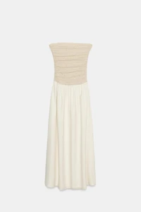 COMBINATION STRAIGHT NECK DRESS