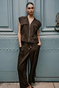 PANTALON AVEC LIN CORDON FANTAISIE