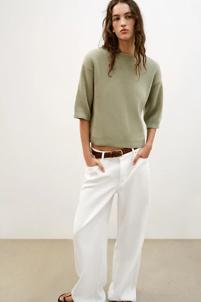 SHOULDER PAD KNIT JUMPER