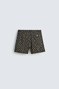 GEOMETRIC PRINT SHORT SWIMSUIT
