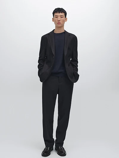 Veste de costume en laine mélangée