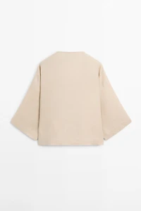 Flowing 100% linen blouse