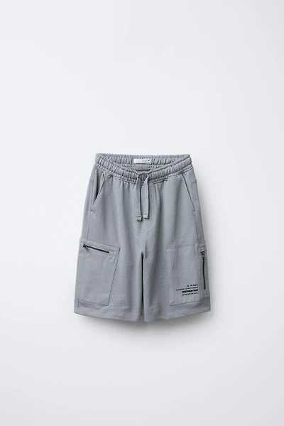 STRAIGHT CARGO POCKET SHORTS