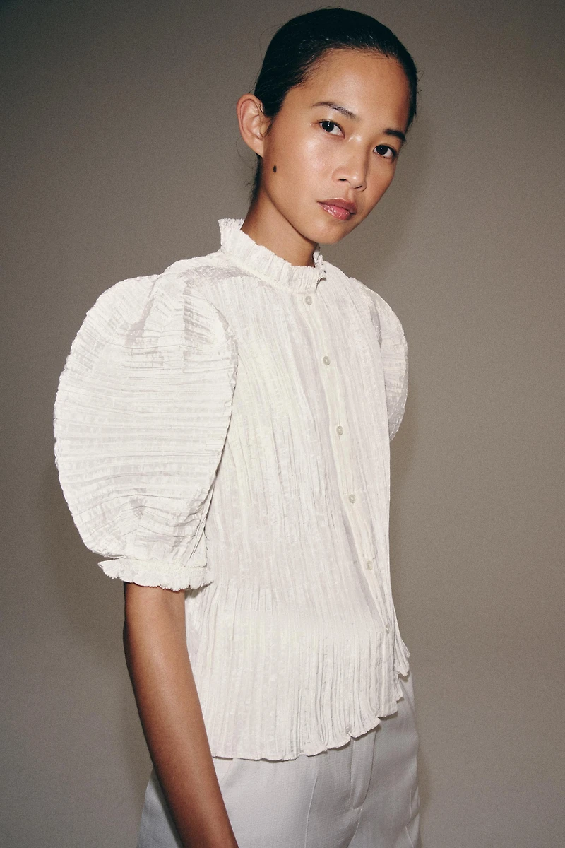 ZW COLLECTION PLEATED BLOUSE