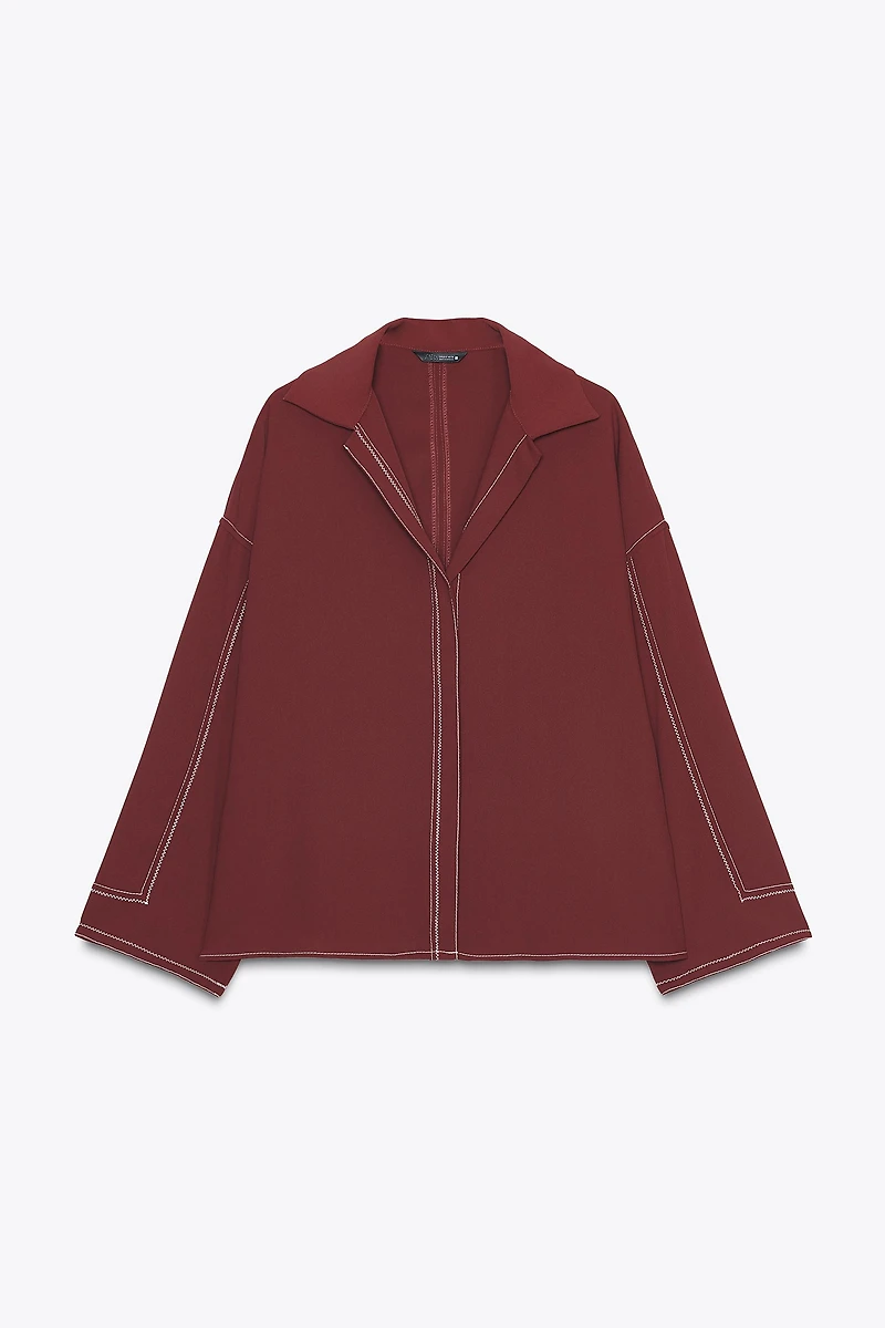 CHEMISE SURPIQÛRES CONTRASTANTES
