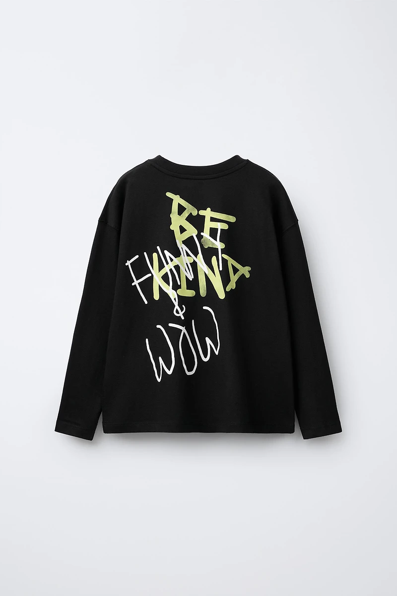 GRAFFITI TEXT T-SHIRT