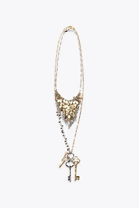 2-PACK OF COMBINATION PLATE AND KEY NECKLACES