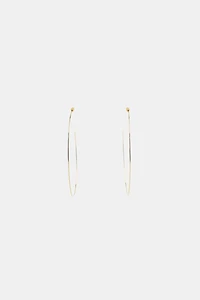 THIN MAXI HOOP EARRINGS