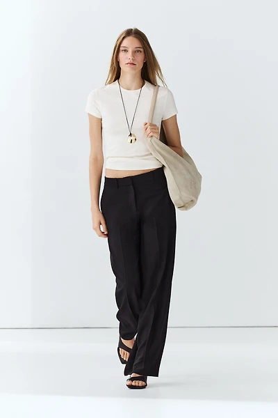 Flowing straight-leg pants