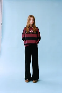 STRIPED CHERRY SWEATSHIRT