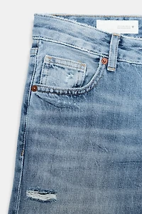 TRF LOW RISE WIDE LEG JEANS