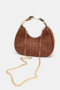 BAG WITH METALLIC HANDLE DETAIL