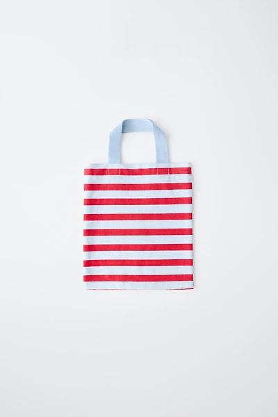 STRIPED PRINT BAG