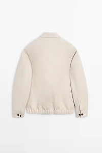 100% linen total look bomber jacket