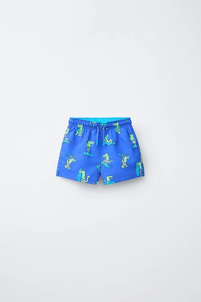 2-6 YEARS/ CROCODILE SWIM SHORTS