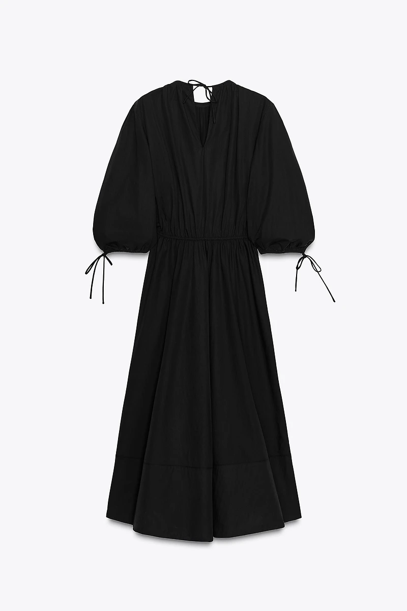 ZW COLLECTION RUCHED POPLIN DRESS