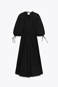 ZW COLLECTION RUCHED POPLIN DRESS