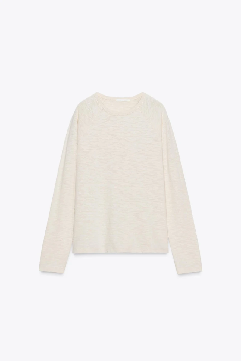 COTTON RAGLAN SLEEVE T-SHIRT