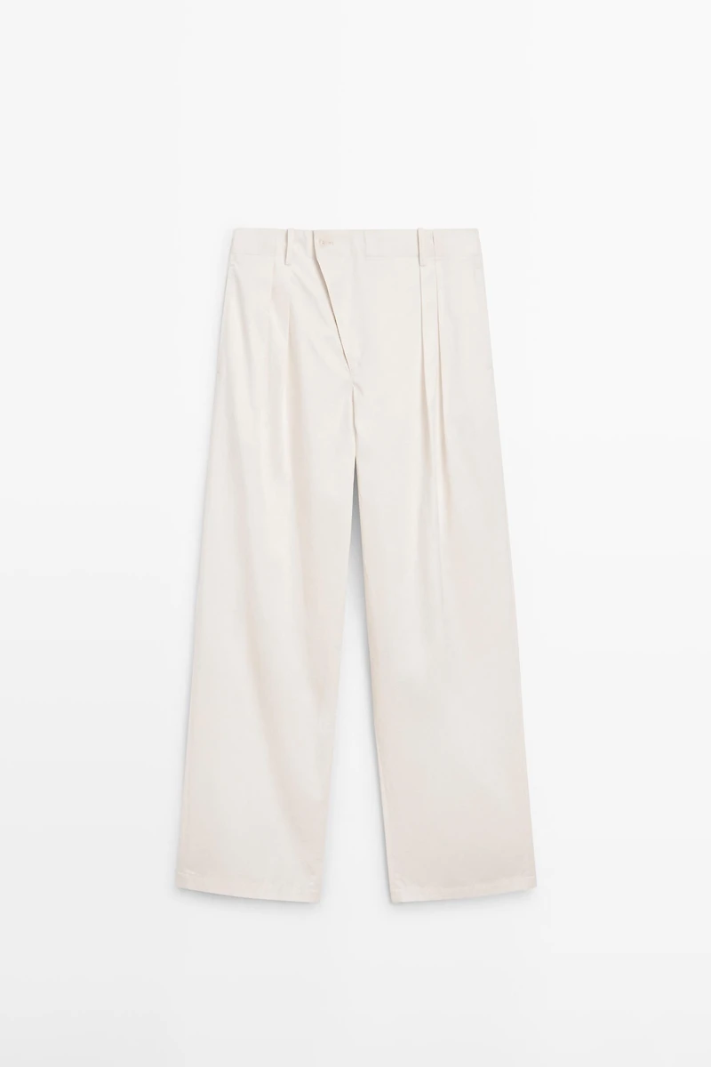Pantalon à plis et fermeture croisée - STUDIO