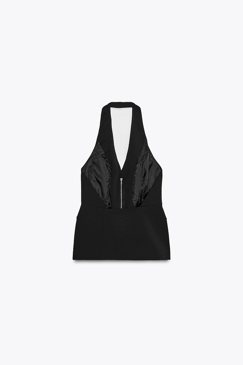 GILET HALTER AVEC RABATS