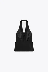 GILET HALTER AVEC RABATS