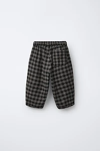 PANTALON BAGGY À CARREAUX