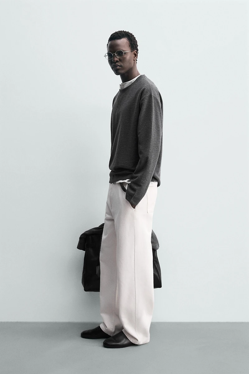 RELAXED FIT TEXTURED T-SHIRT