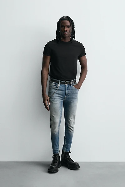 SKINNY CROPPED FIT JEANS