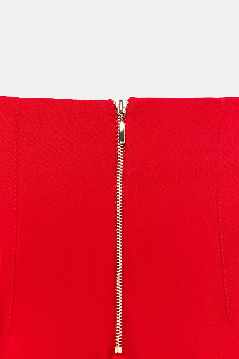 HIGH-WAISTED PANTS WITH BACK ZIP