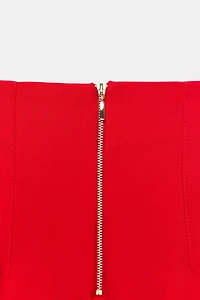 HIGH-WAISTED PANTS WITH BACK ZIP