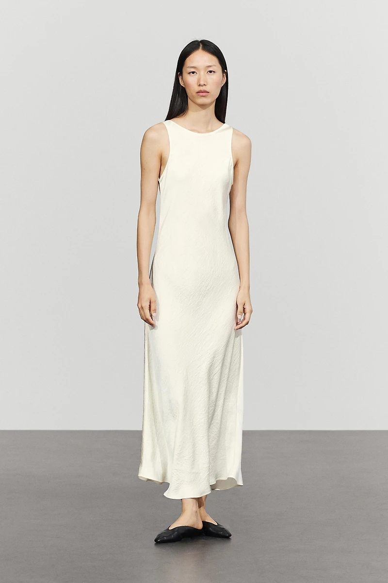 Satin midi dress
