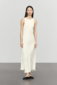 Satin midi dress